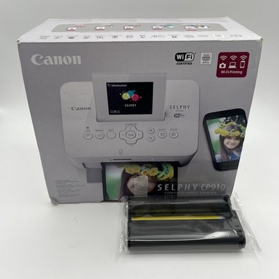 Canon Selphy CP910 Compact Digital Photo Printer New Open Box Cartridge Bundle