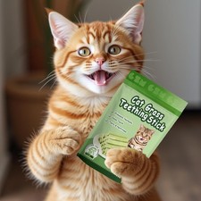 6 Pack Cat Toys Kitten Grass Treat Stick Catnip Toy with Silvervine Indoor