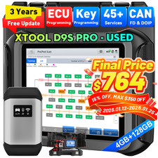 Xtool Used D9s Pro All System Bidirectional Diagnostic 45+ Services Scanner Tool