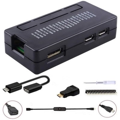 Raspberry Pi Zero 2 W/Zero W Gehäuse, 7in1 Basis Starterkit mit Acryl Raspber...