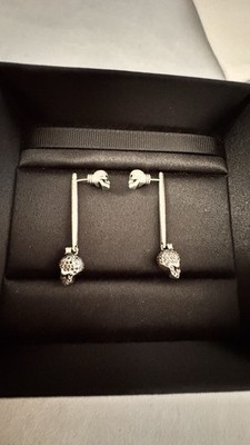 Alexander McQueen 90% Silver Earring SK-#3325221 With Box And Dust Bag