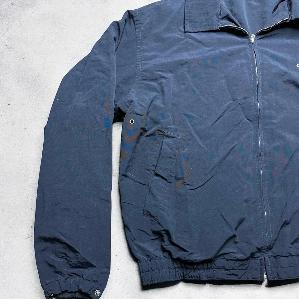 Jaqueta corta-vento vintage Chicago Bulls Antigua masculina média preta zíper completo NBA - Imagem 4 de 4