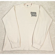 LA Apparel Men's "Mama Tried" Motorcycle Show Thermal Long Sleeve Shirt Size L