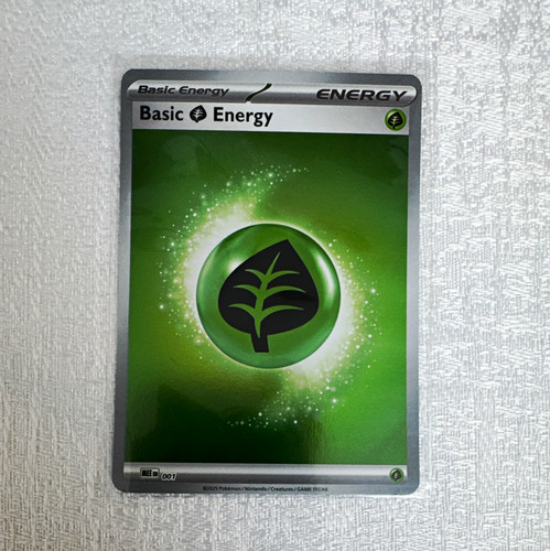 Pokemon TCG Basic Grass Energy Holo MEE Mega Evolution Energies 001 EN 2025