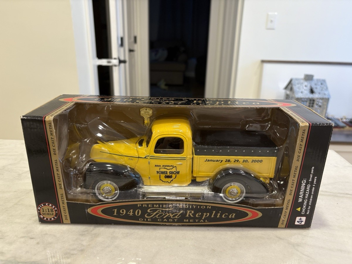 Power Show Ohio Edition 1940 Ford Truck Yellow Diecast Metal 1/18