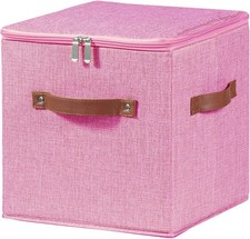 11inch Storage Boxes with Zipper Lid Decorative Storage Bins