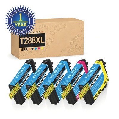 5PK 288XL Ink Cartridge for Replacement Epson XP-330 XP-340 XP-430 XP-434 XP-440