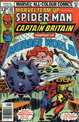 Marvel Team-Up (1972) #  66 UK Price (3.5-VG-) Captain Britain, 1st app. Murd...
