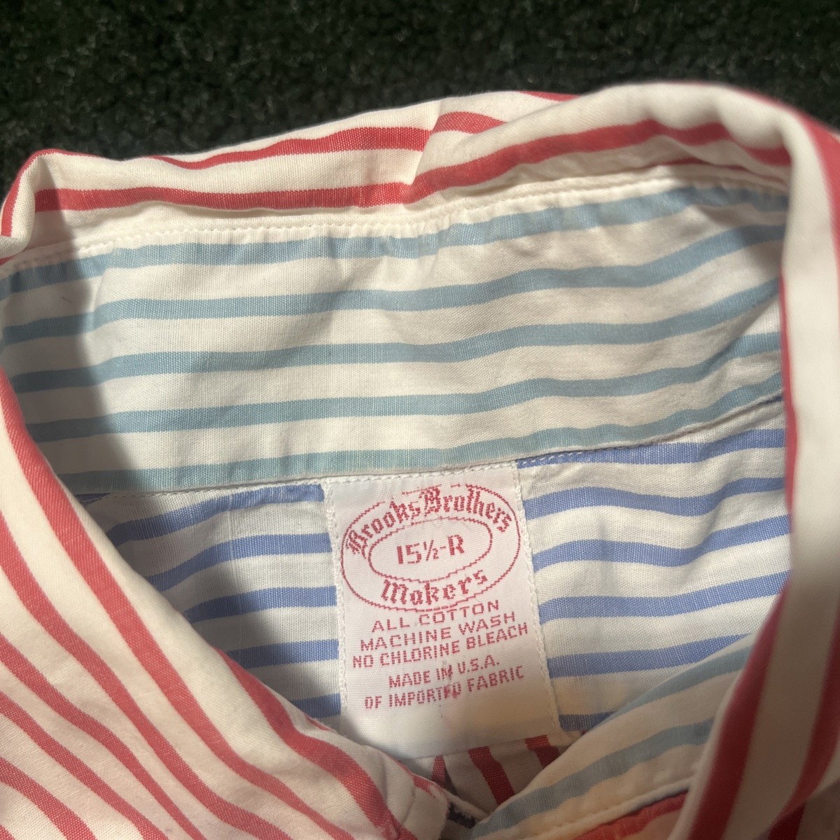 Brooks Brothers Vintage fun Shirt 15.5 R Multicolor Stripe USA