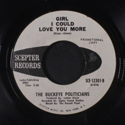 Buckeye Politiker: Girl I Could Love You More / I Wish It Would Rain Zepter