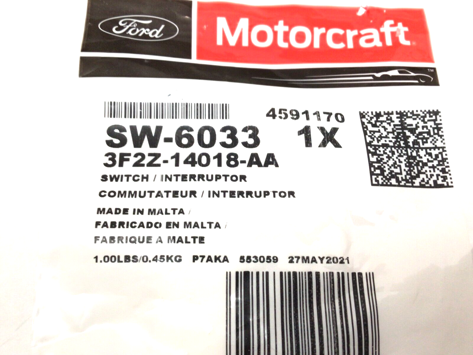 Ford Lincoln Mercury front rear right hand Door Ajar Warning Lamp Switch new OEM eBay