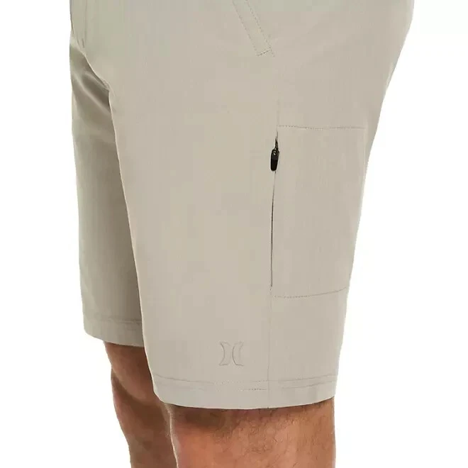 Short Hurley Trek híbrido masculino tamanho 34 cinza claro - Imagem 4 de 4