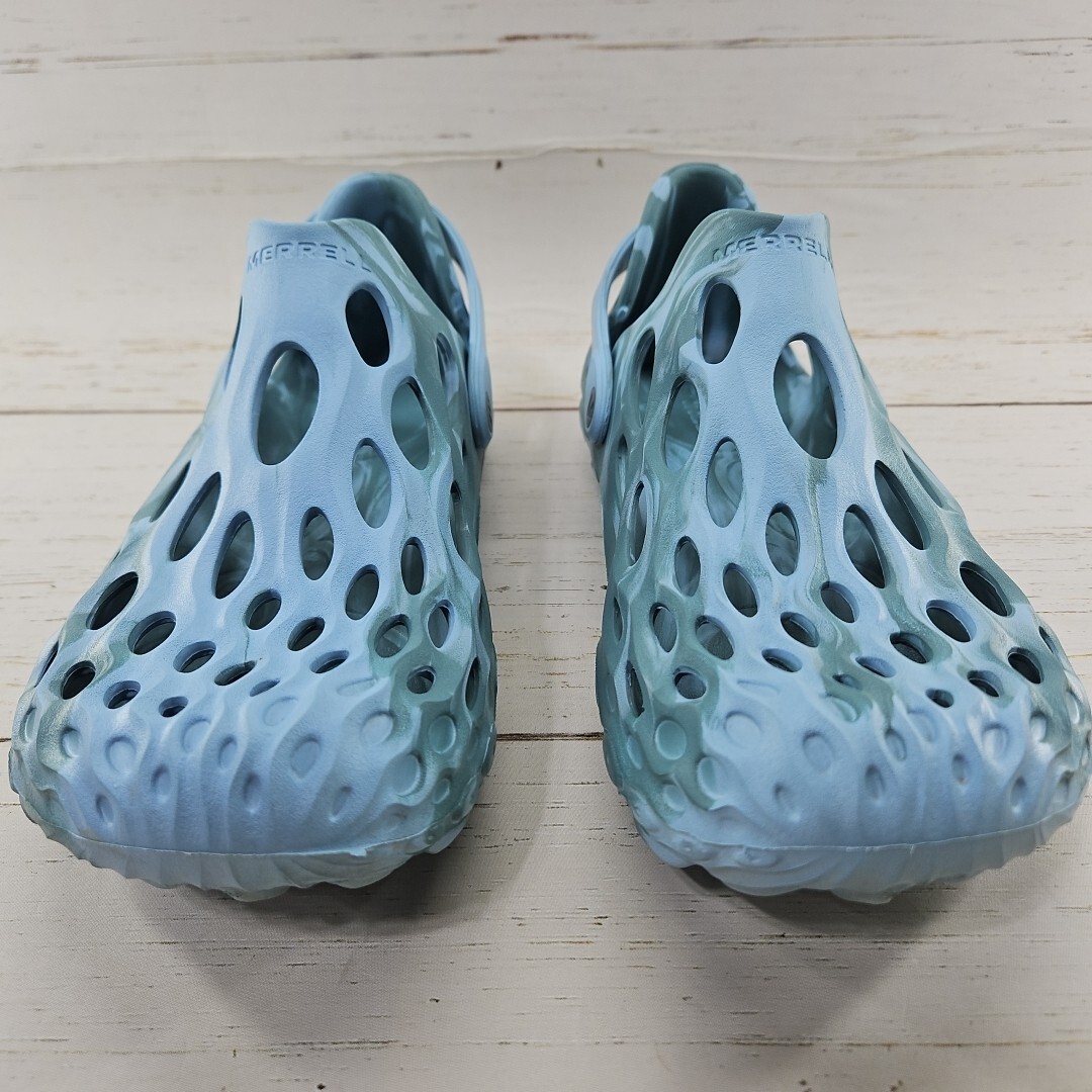 Merrell Hydro Moc scarpe slip on zoccoli sandali donna 10 uomo 8 5 blu verde