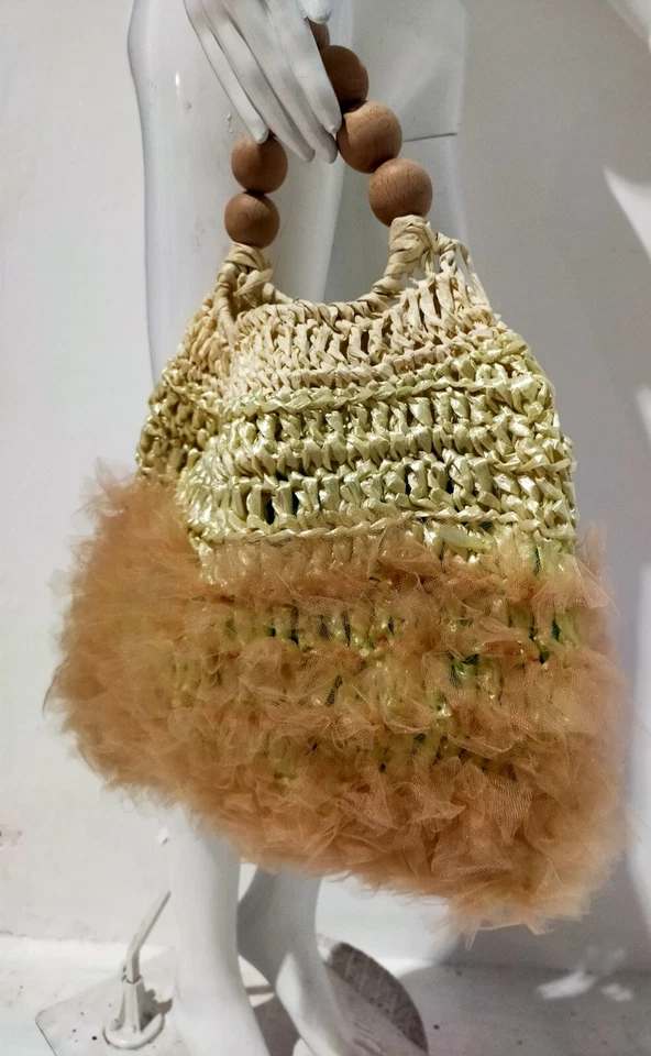 bolso mujer vintage accesorios originales icónico gran marca lujo mango madera Foto 2 de 4