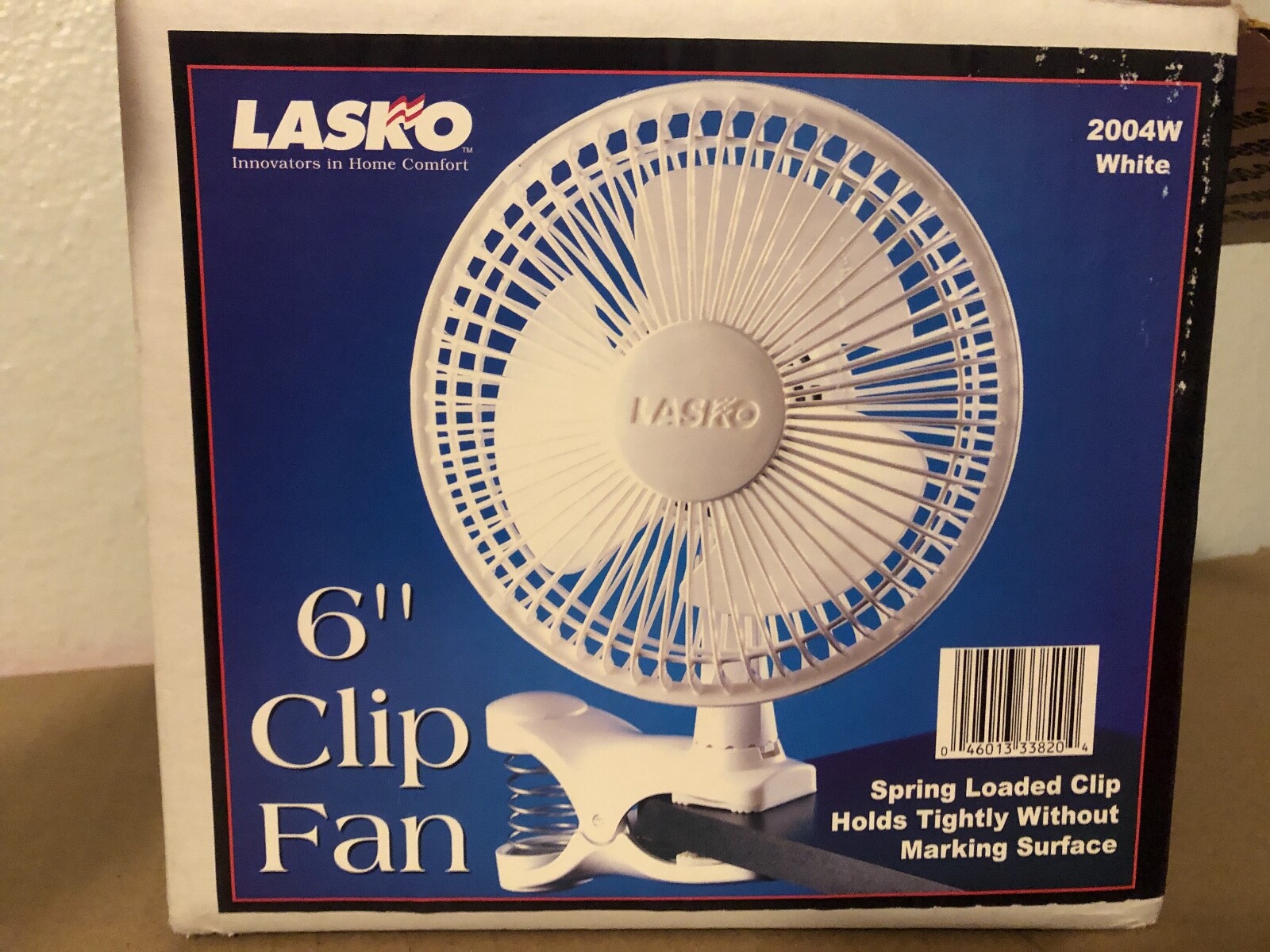 Lasko 6 Clip Fan, Spring Loaded Clip, In Box, Power Cord, Tested | eBay