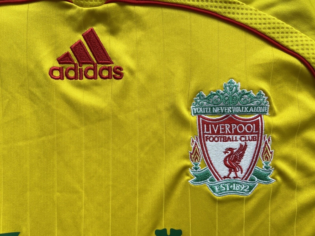 LIVERPOOL 2006 2007 AWAY SHIRT JERSEY LONG SLEEVE ADIDAS 053305 sz
