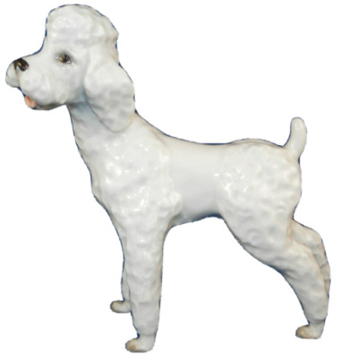Augarten Porzellan Pudel Hund Figurine Figur Wien