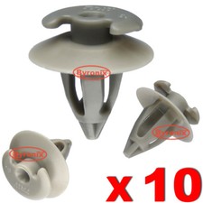 DOOR PANEL TRIM CARD CLIPS FOR PORSCHE BOXSTER 986 &  911 (996) GREY PLASTIC X10