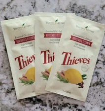 Young Living Essential Oils ~ Thieves Household Cleaner 3 Single Use Packets