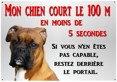 Metal Plate Dog Boxer 29 X Rounded Corners 4 Corners To Breakthrough Ref 74 Ebay