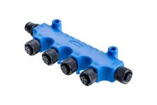 Amphenol LTW NMEA 2000 4-Way T-Adapter Connector 4-port Tee , M-F, Nylon, IP68