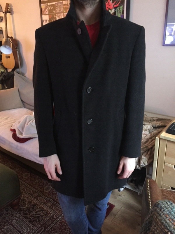 Adolfo wool pea coat, men’s size m, made in Brazil 