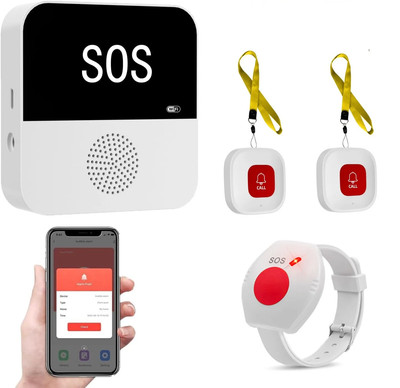 Wireless Wifi Elderly Caregiver Pager SOS Call Button Emergency SOS Medical Aler