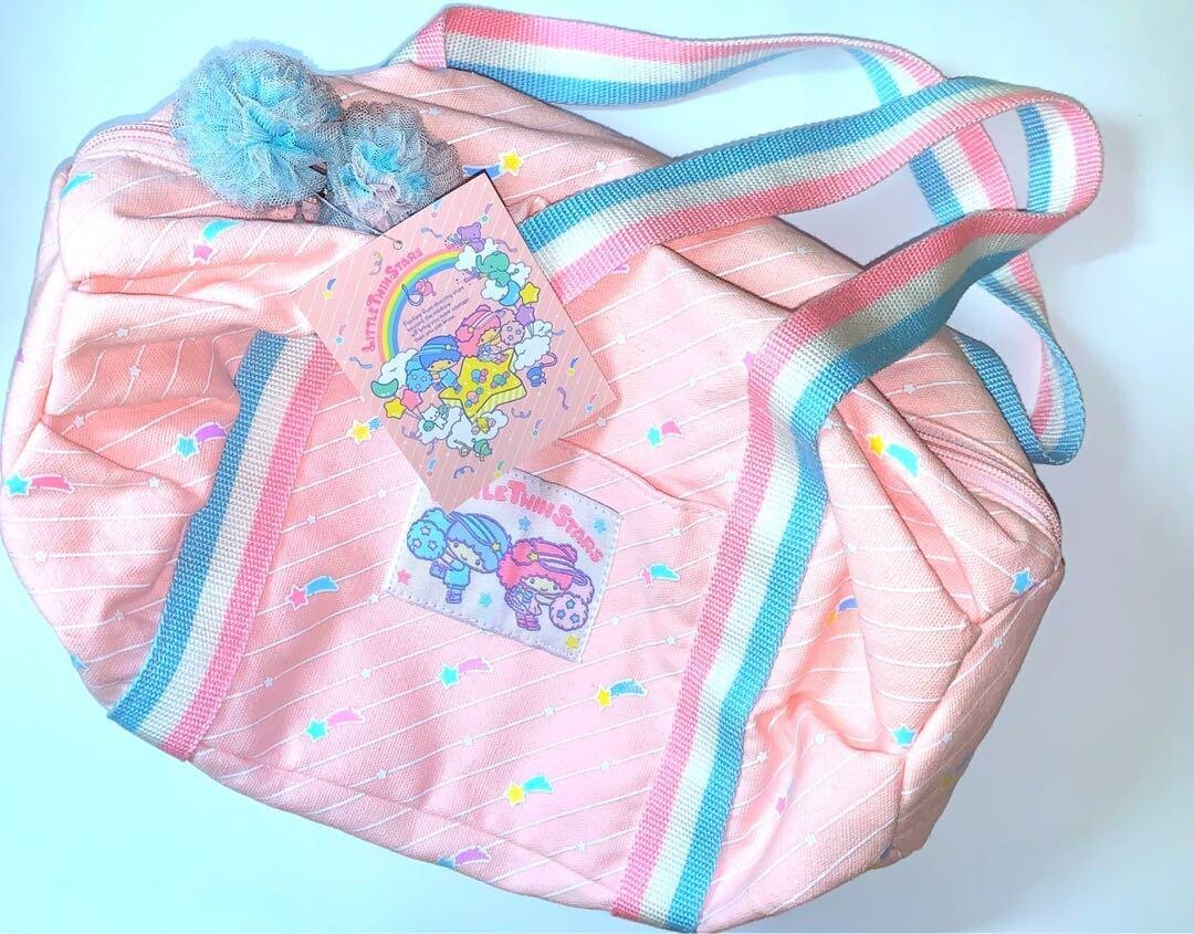 NEW Sanrio Little Twin Stars m4N Kiki Lala Boston Bag Cheer Japan