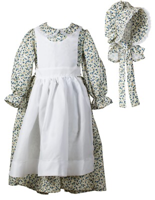 Dress Up America Pioneer Costume for Girls - Colonial Prairie Dress