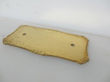 Piastra interruttore luce ottone vintage? Maniglia a spinta? Vecchie perline 