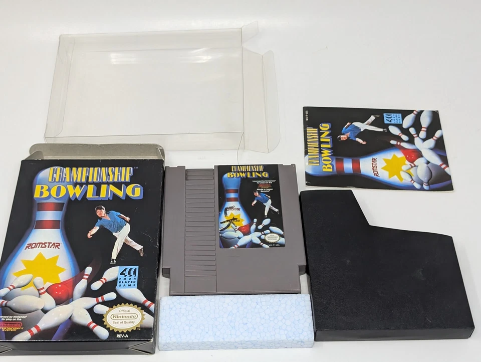 Championship Bowling (Nintendo Entertainment System, 1989) NES - CIB Complete - Image 4 of 4