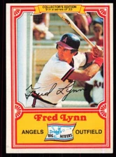 1981 Topps Drake's Big Hitters Fred Lynn California Angels #9