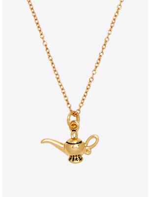 Disney Princess Jasmine Aladin Genie Lamp Dainty Charm Necklace