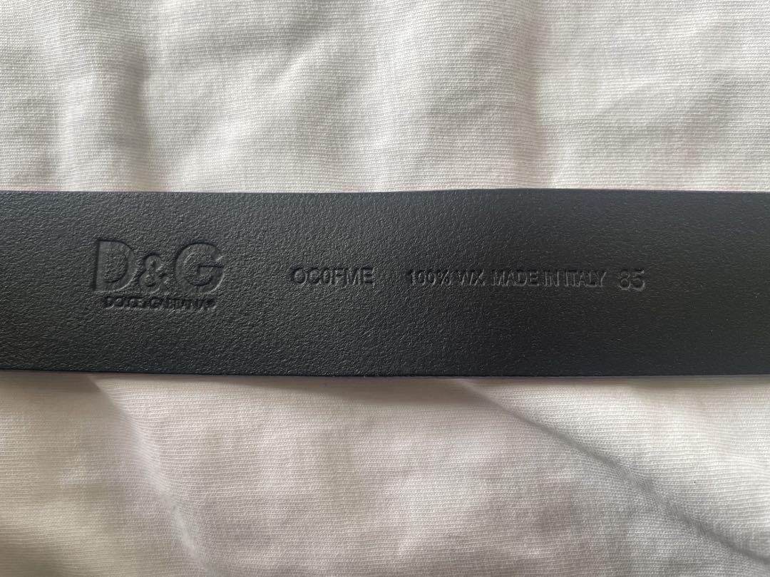 Dolce&Gabbana Men D&G Leather Belt Size 85 Almost unused
