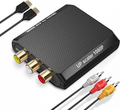 RCA to HDMI Converter, 1080P AV to HDMI Converter