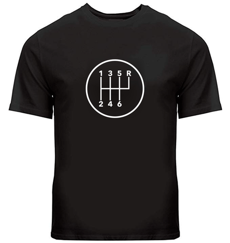 Manual Transmission Pattern 6 Speed Stick Shift Gears Cars T-Shirt Gear Shifter - Picture 4 of 34