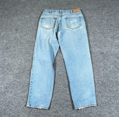 VTG Y2K Thrashed Eddie Bauer Jeans Men's 35 x 30 (38 x 32 Tag