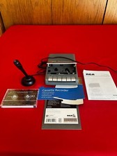 RCA RP3503 Cassette Recorder with Microphone-plug in or battery. Working order
