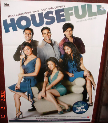 HOUSEFULL (2010) AKSHAY KUMAR JACQUELINE FERNDEZ  ARJUN RAMPAL MOVIE POSTER # 1