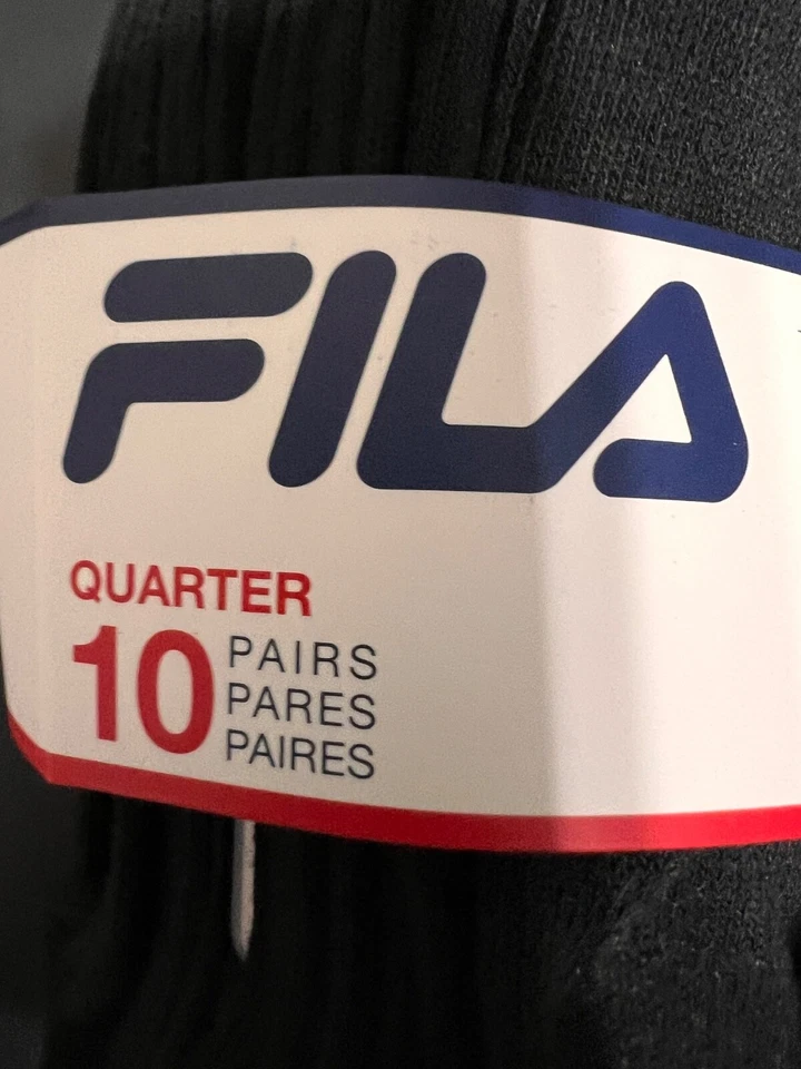 FILA Mujer NO SHOW CALCETINES TOBILLEROS 10 PARES Negro Malla Aireada TALLA 6 - 12 NUEVOS Foto 3 de 4