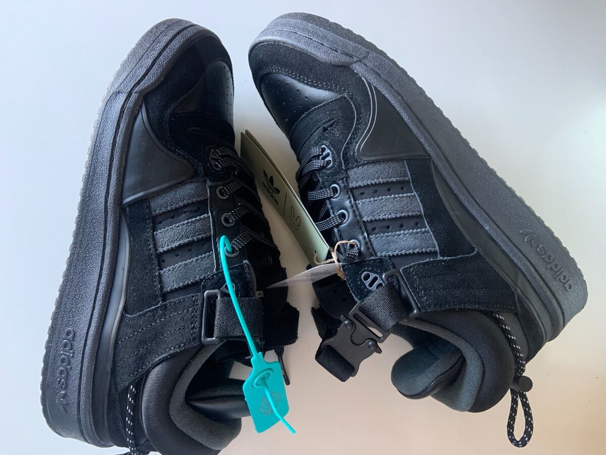 NEW Adidas Bad Bunny Forum GW5021 Men's 8.5 Shoes BLACK/GREY NEW Adidas Bad Bunny Forum GW5021 Men's 8.5 Shoes BLACK/GREY