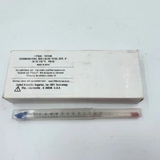 10 Pcs United Scientific THPC06 Thermometer 6" Total Immersion -10 To 110c