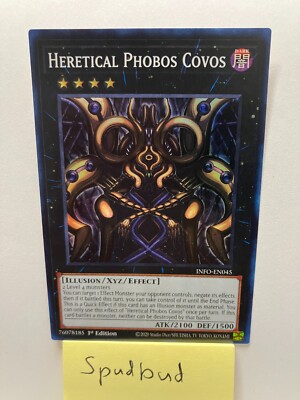 Heretical Phobos Covos Super Rare INFO-EN045 (NM 1st Ed)