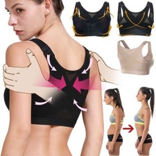 Women Posture Corrector Bra Wireless Back Support Lift Up Non-padded Body Shaper
