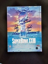 Joe Montana, Jerry Rice & John Taylor Autographed Super Bowl XXIII Program