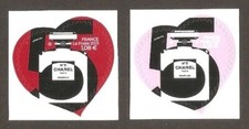 Timbre France Adhesif 1954/1955** Coeurs de Chanel