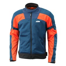 KTM Solar Air V2 Blue and Orange Motorcycle Jacket Men's Sizes SM - XL