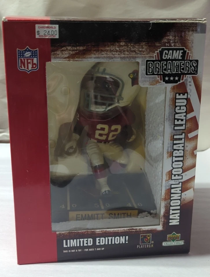 Emmitt Smith Arizona Cardinals 2003 NFL Game Breakers figura de acción cubierta superior Foto 3 de 3