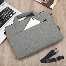 Light Gray 15.6" Laptop Bag Computer Handbag Zipper Style Waterproof Breathable