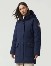 Canada Goose (Wns 2XS) - Trillium Down Parka  Jacket Coat - Blue 6550L